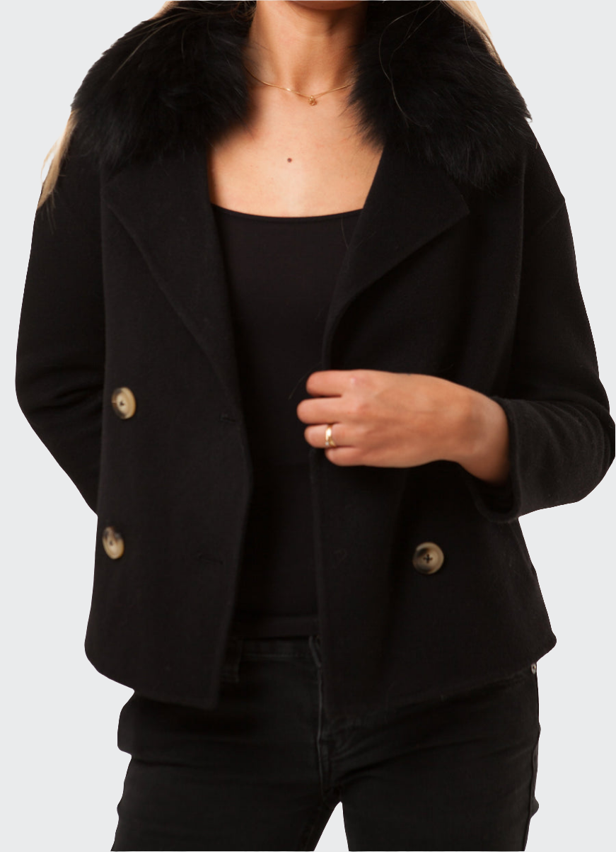 Double Button Cashmere Coat