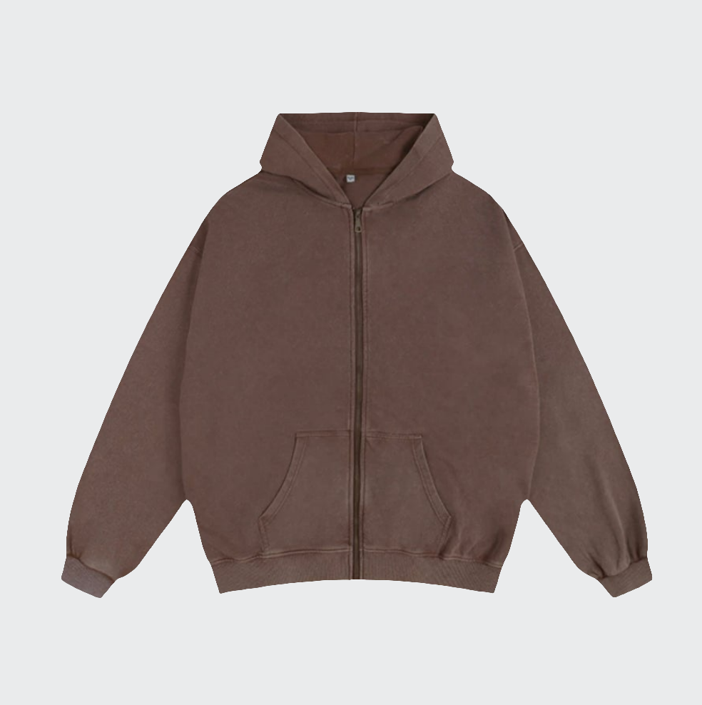 Washed Zipper
