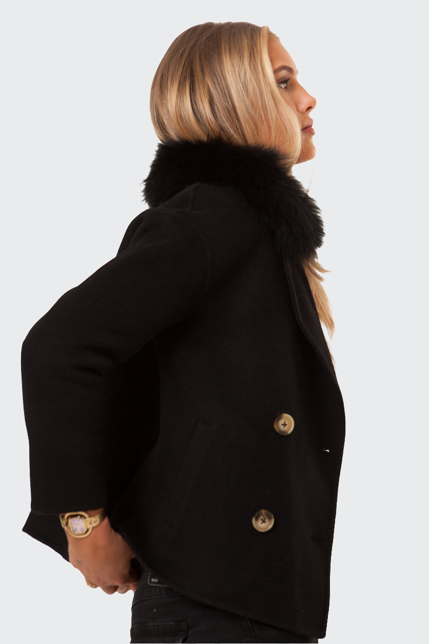 Double Button Cashmere Coat
