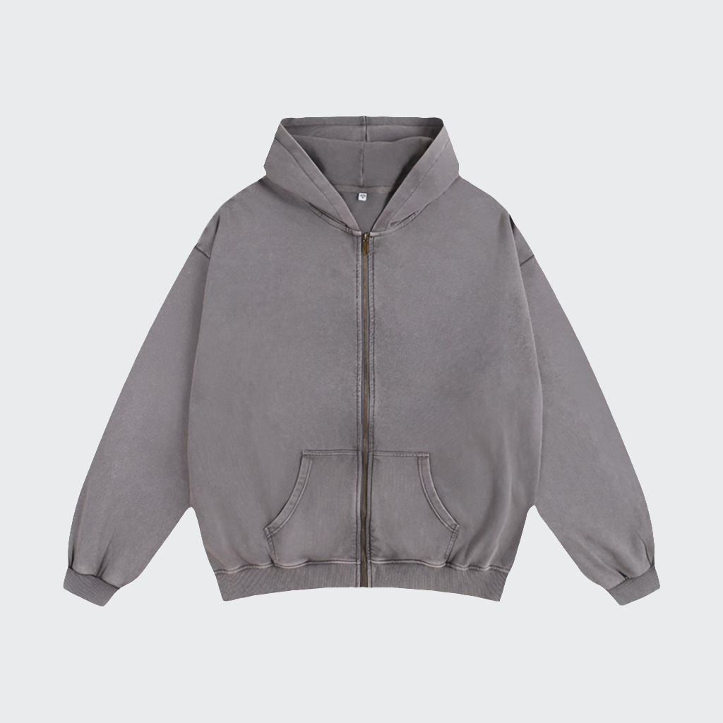 Washed Zipper