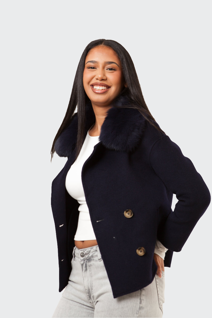 Double Button Cashmere Coat
