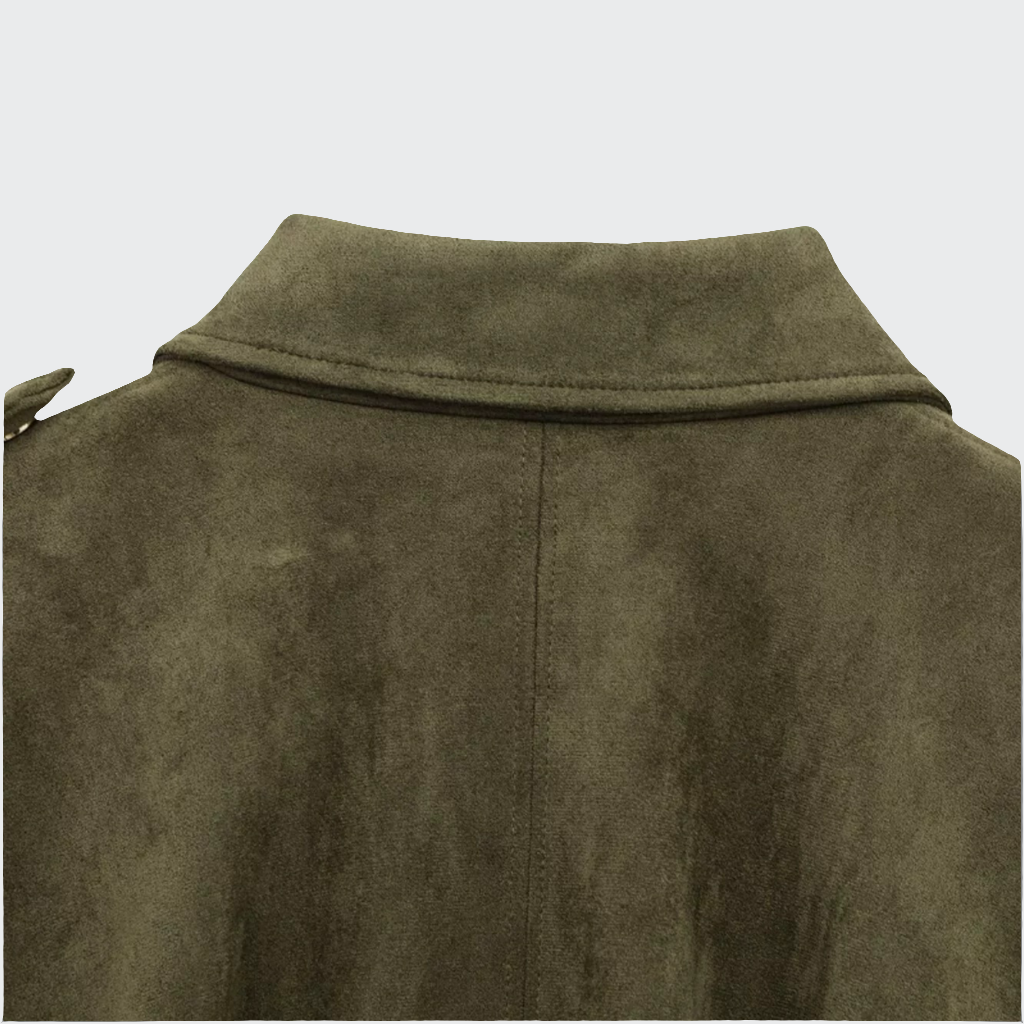 Bomberjacke aus Wildlederimitat