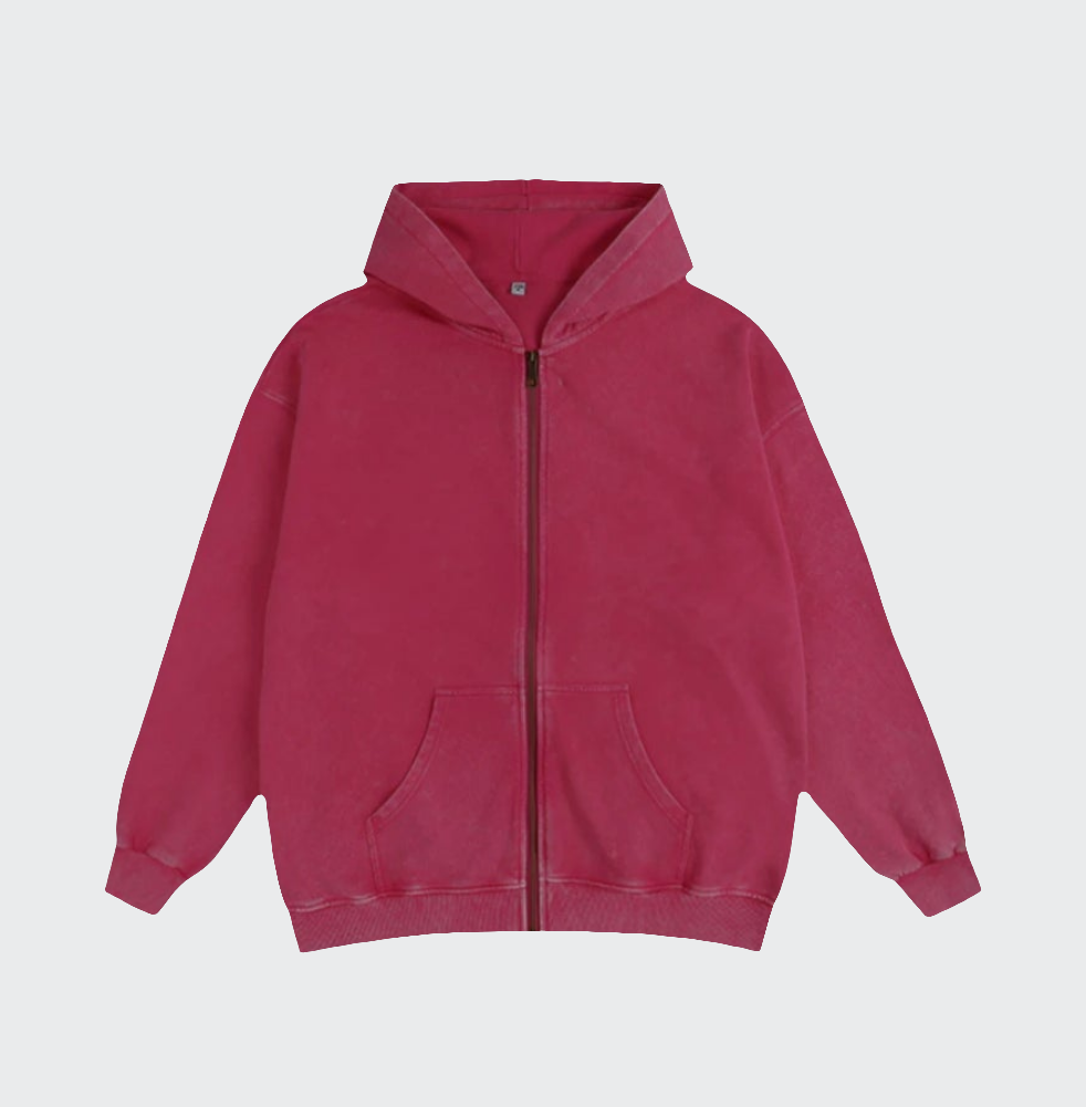 Washed Zipper