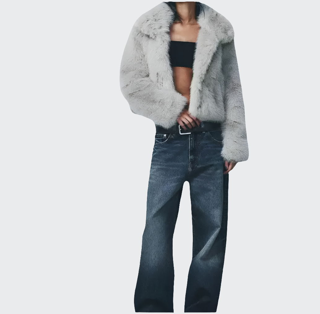Jacke mit Perleffekt