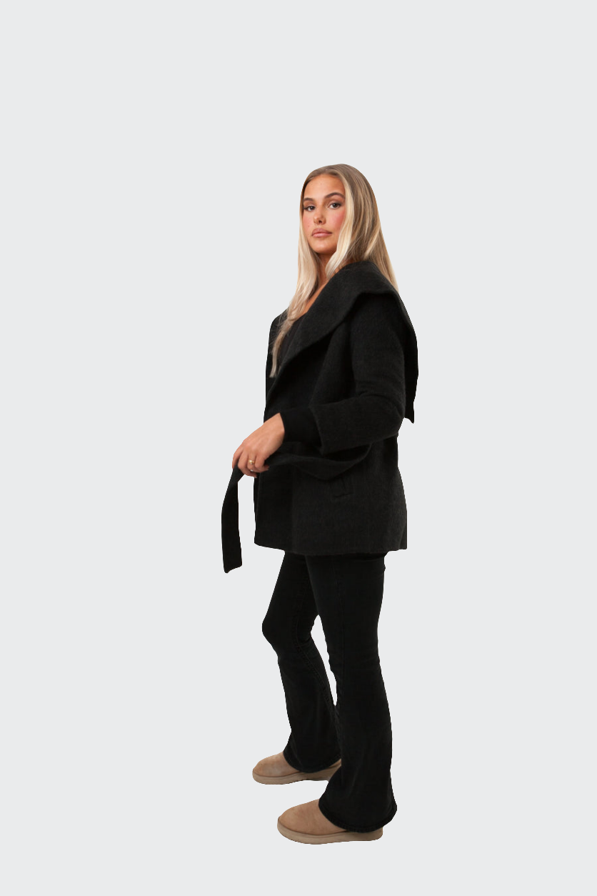 Shawl Collar Cashmere Coat