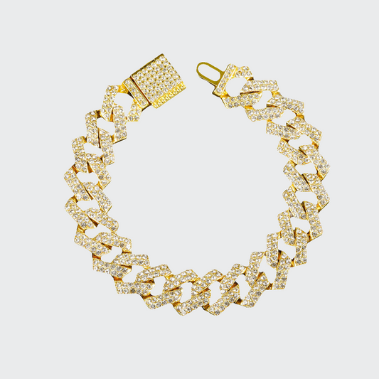 Iced Out Bracelet - Gold