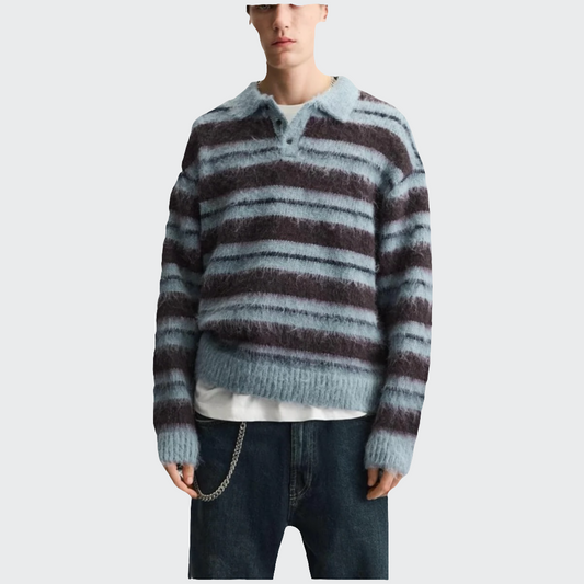Strick-Poloshirt