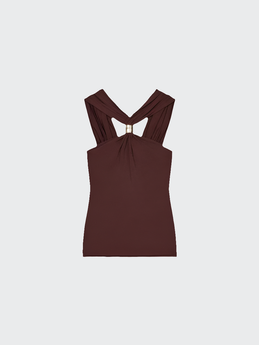 Neckholder Top mit breiten Trägern
