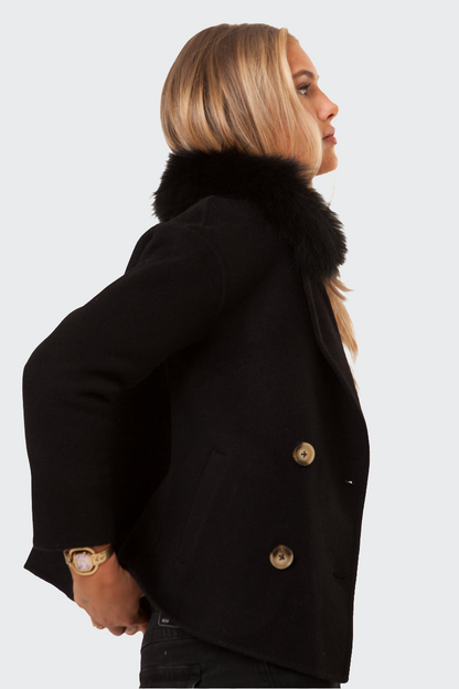Double Button Cashmere Coat