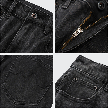 Schwarze Baggy Fit Jeans