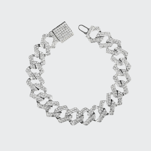 Iced Out Bracelet - Silber
