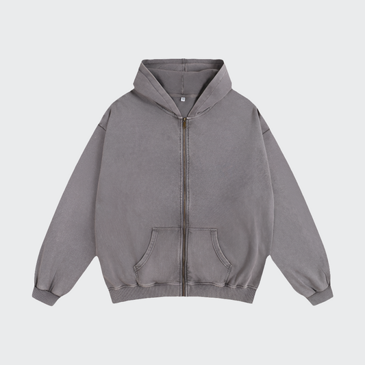 Washed Zipper
